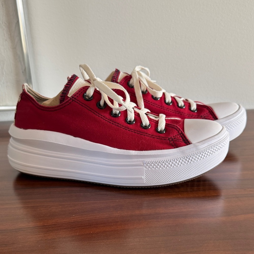 Converse Custom All Star Ox Women's Platform Sneakers 8 Like New